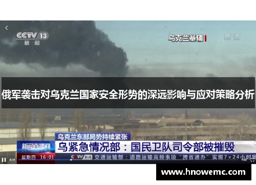 俄军袭击对乌克兰国家安全形势的深远影响与应对策略分析